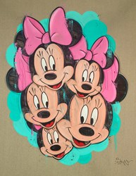 Minnie Accumulation by Mr. Oreke - Original Painting on Box Canvas sized 35x45 inches. Available from Whitewall Galleries